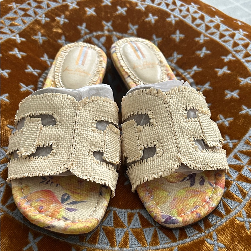 Sam Edelman Cream and Floral Sandals new never used